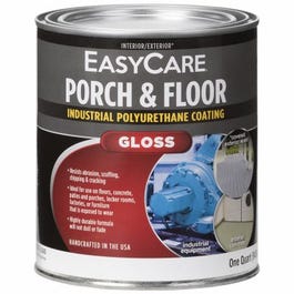 Porch & Floor Gloss Polyurethane Enamel, Black, 1-Qt.