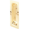 Brass-Plated Steel Pocket Door Pull Handle