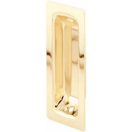 Brass-Plated Steel Pocket Door Pull Handle