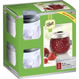 Collection Elite Jam Jars, 8-oz., 4-Pk.