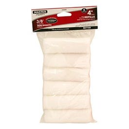 Roller Cover Refills, White Knit, 3/8 x 4-In., 6-Pk.