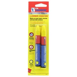 Lumber Crayons, Yellow, 2-Pk.