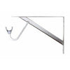 Shelf & Rod Bracket, Brushed Nickel, 11.25-In.