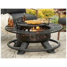 Ranch Fire Pit With Grill, 47-In.