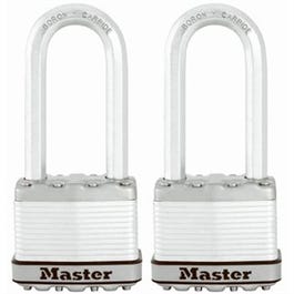 Magnum Keyed Laminated Padlocks, 2-In., 2.5-In. Long Shackle, 2-Pk.