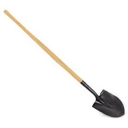 Round-Point Dirt Shovel, 44-In. Handle