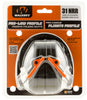 Walkers GWPFPM1BKO Pro Low Profile Polymer 22 dB Over the Head Black Ear Cups w/Black Band & Orange Accents