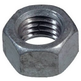 Hex Nuts,  Heat-Treated Zinc-Plated Steel,  Coarse Thread, 5/8-In. -11, 25-Pk.