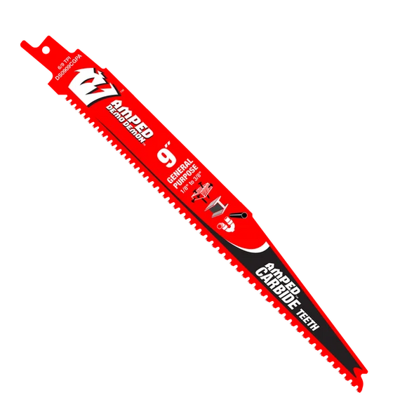 Diablo 6/9TPI AMPED™ Demo Demon™ Carbide Teeth Reciprocating Saw Blades for General Purpose Cuts