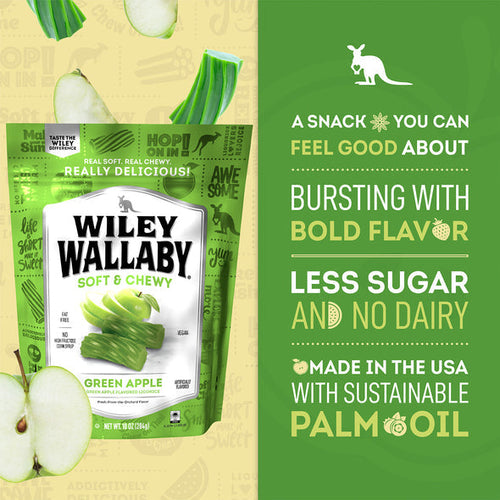 Wiley Wallaby Gourmet Green Apple Liquorice