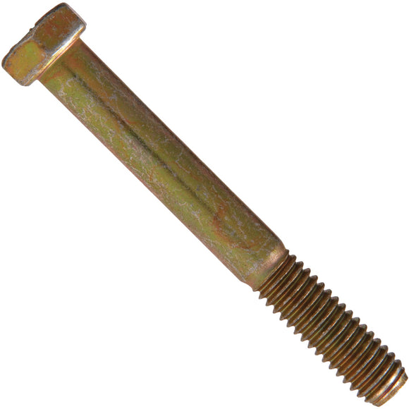 Hillman 1/4 In. x 1 In. Grade 8 Yellow Dichromate Hex Head Cap Screw (100 Ct.)