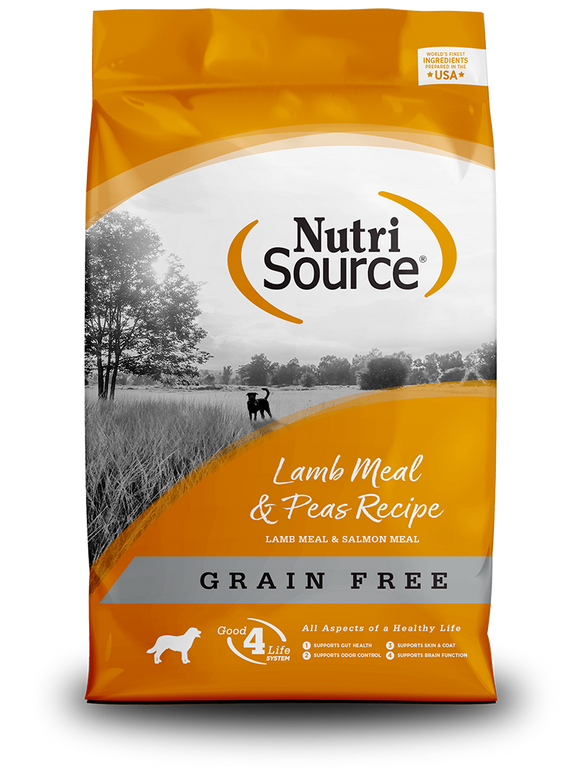 NutriSource® Grain Free Lamb Meal & Peas Recipe (30 lb)