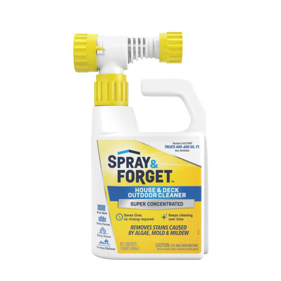 Spray & Forget House & Deck Outdoor Cleaner with a Hose End Adapter (1 Quart)
