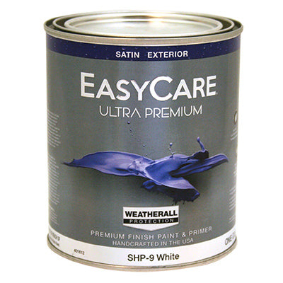 True Value EasyCare Ultra Premium WeatherAll Exterior House Paint White Satin Acrylic