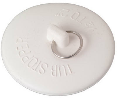 Master Plumber Rubber Tub Stopper with Metal Ring (2