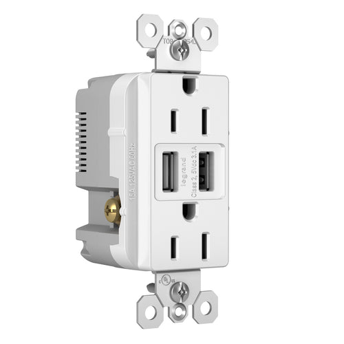 Legrand radiant® 3.1A USB Outlet Type A 15A Tamper-Resistant