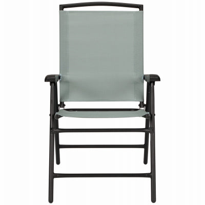 Four Seasons Courtyard Sunny Isles Steel Folding Chair Sling Fabric