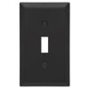 Amerelle Century Decorative Single Toggle Wallplate Matte Black