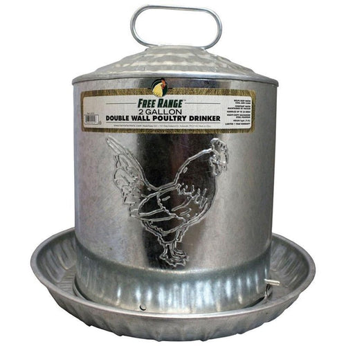 FREE RANGE GALVANIZED DOUBLE WALL DRINKER