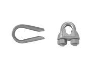 Campbell 1/8 Wire Rope Thimble, Electro-Galvanized