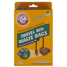 Dog Waste Bags, For Bin & Rake, 20-Ct.