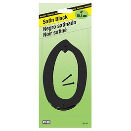 Address Number, Satin Black Zinc, 4-In., 