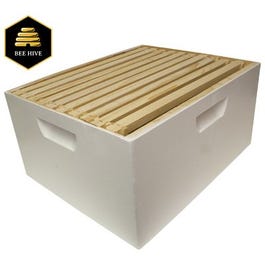 Beekeeping Deep Brood Box, Assembled, White