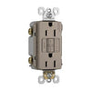 GFCI Receptacle, Self Testing, 15A, Nicekl Finish