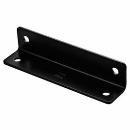 Corner Brace, Black Steel, 7-1/8 x 1.6 x 1/8-In.