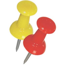 Push Pins, Plastic, Assorted Colors, 16-Pk.