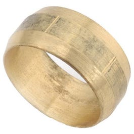 Brass Compression Sleeve, Lead-Free, 1/2-In., 2-Pk.