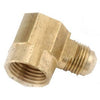 Brass Flare Elbow, 90-Degree, Lead-Free, 3/8 x 1/2-In. FIP