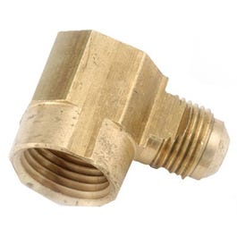 Brass Flare Elbow, 90-Degree, Lead-Free, 3/8 x 3/8-In. FIP