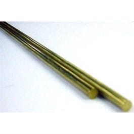 Brass Round Rod, .25 x 36-In.