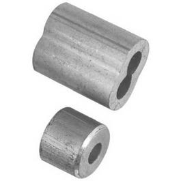 Aluminum Ferrules/Stops, 5/32-In., 2-Pk.