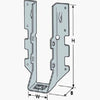 Face Mount Joist Hanger Z-Max, Double, 2 x 6-In.