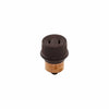 Eaton Cooper Wiring Socket Adapter, 125V Brown