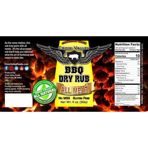 Croix Valley All Meat BBQ Dry Rub
