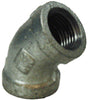 E45-112 ELBOW 1-1/2 GALV 45DEG