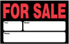 8  X 12  BLACK AND RED FOR SALE SIGN