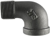 SE90-38 ELBOW 3/8 BLACK 90DEG STREET