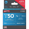 Arrow T50 Heavy-Duty Staple, 3/8 In. (1250-Pack)