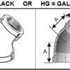 Pannext Fittings 45 Degree Equal Elbow (300lbs)