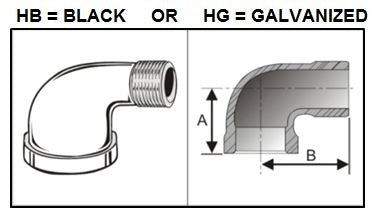 Pannext Fittings 90-Degree Street Elbow (300lbs)